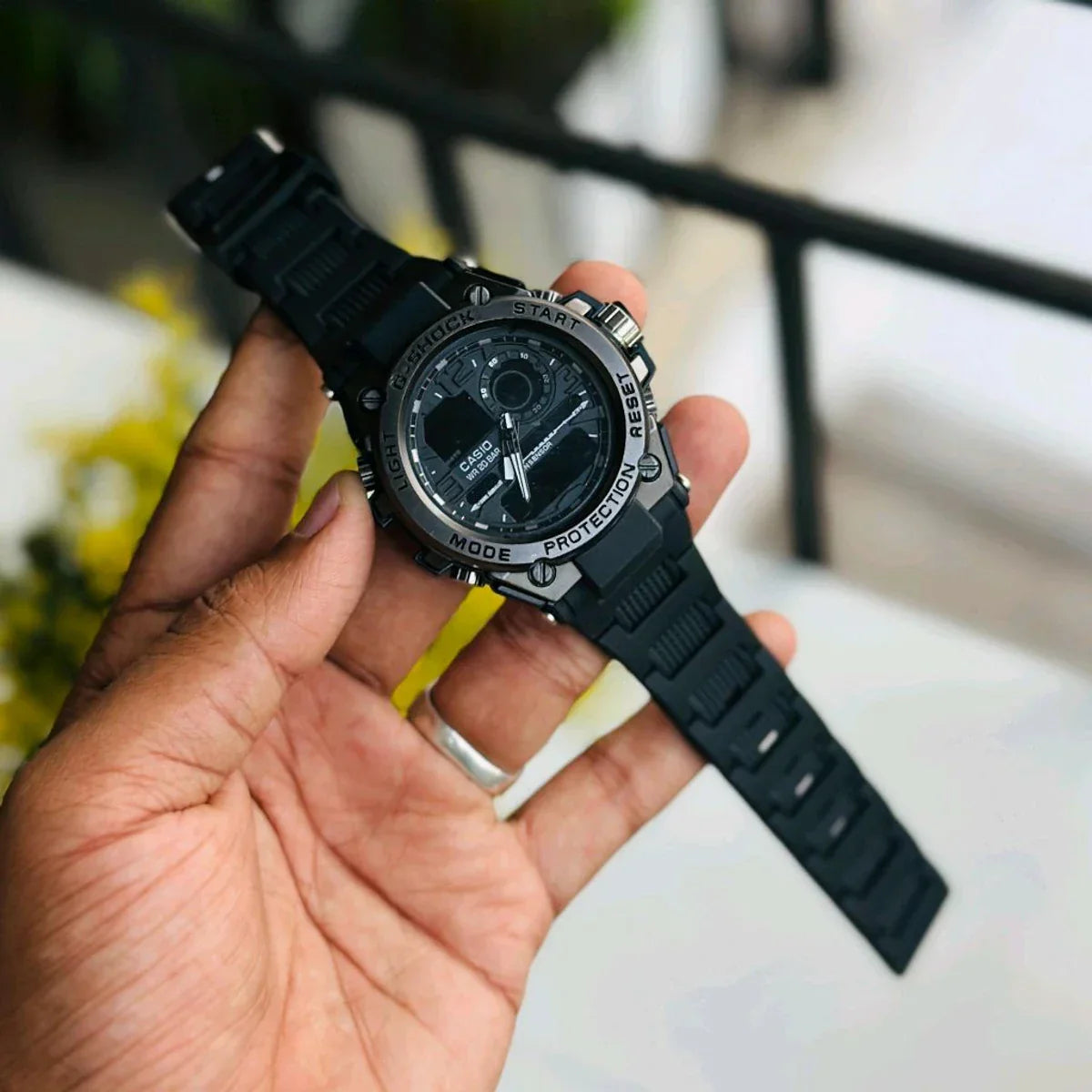 Digital and analog working most selling black watch