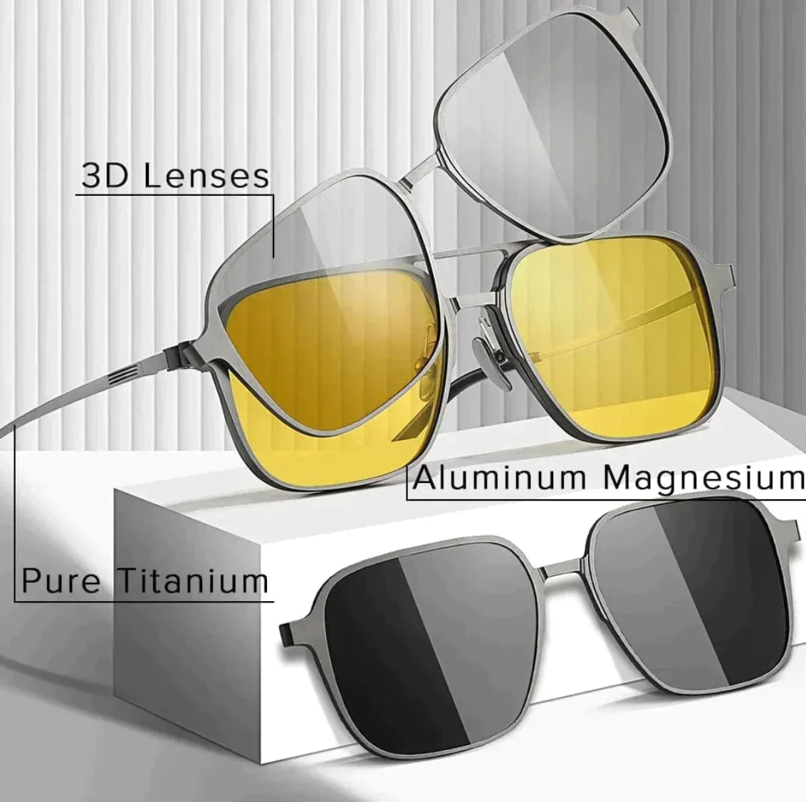 Maganetic cooling glass with plain,night vision,cooling glass