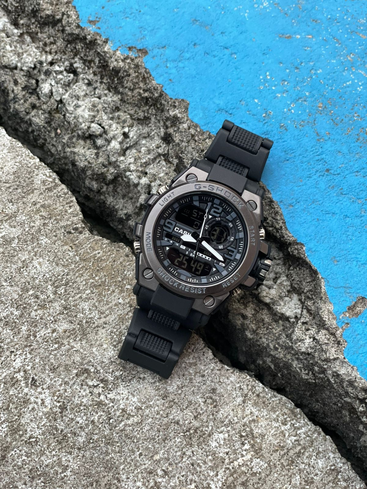 FIBER CHAIN TRENDING MODEL WATCH DOUBLE TIME Digital & analog (without tin box)