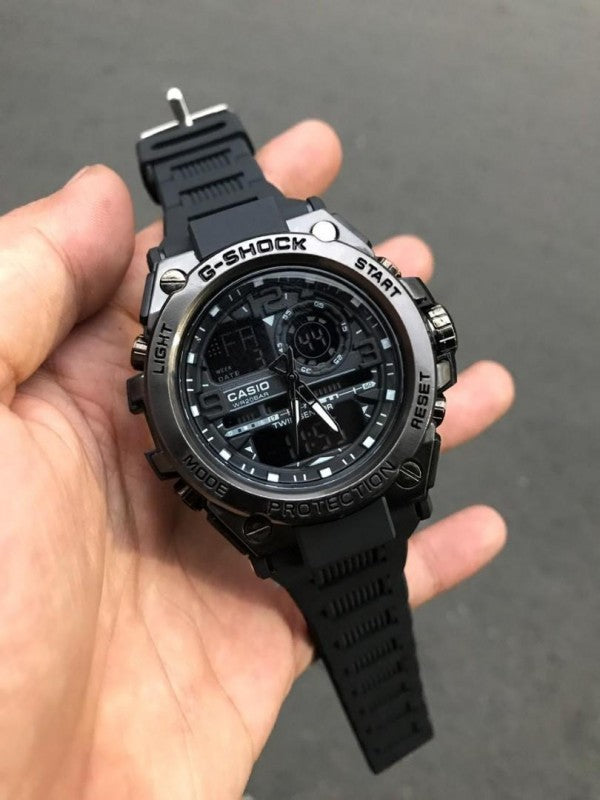 Digital and analog working most selling black watch