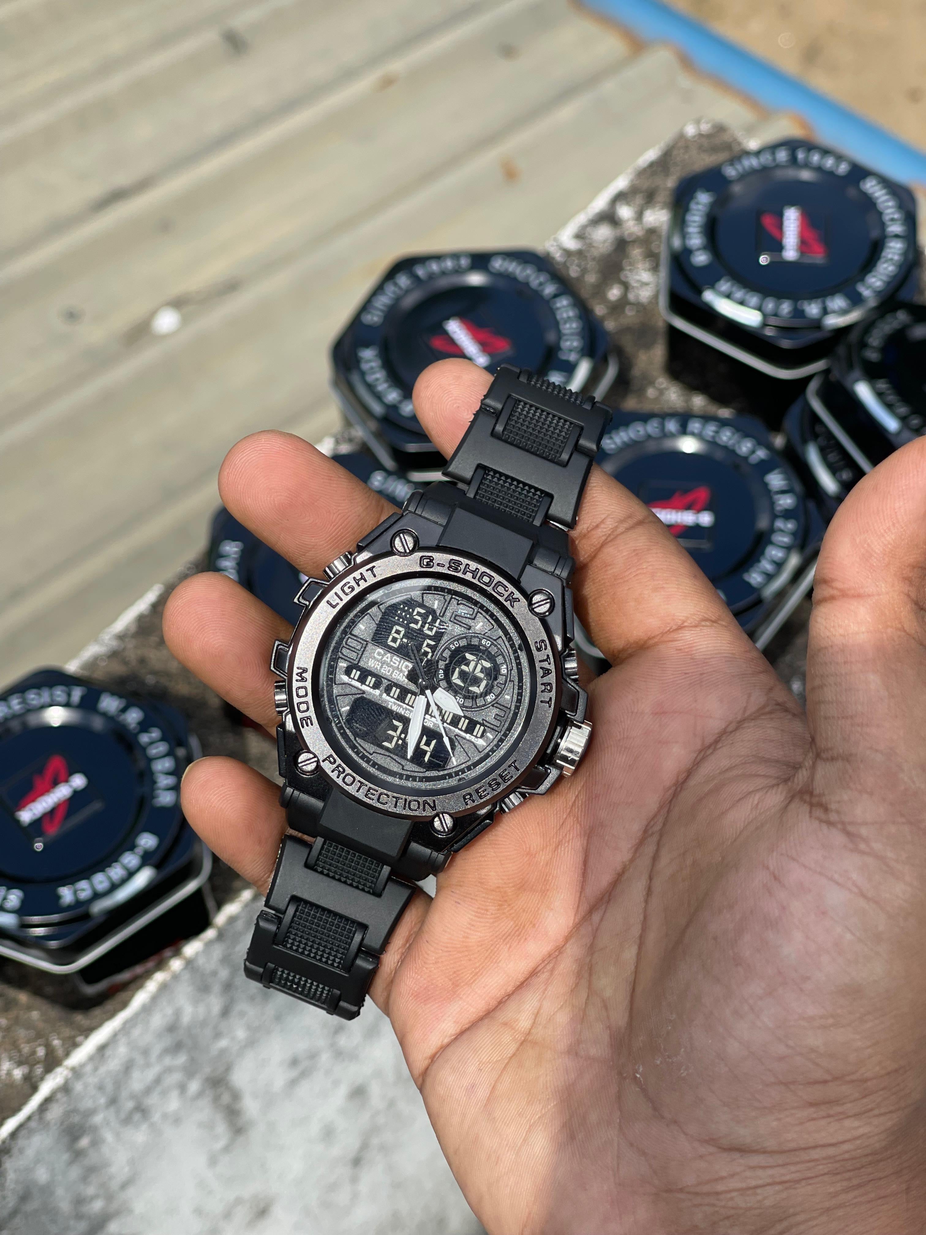 FIBER CHAIN TRENDING MODEL WATCH DOUBLE TIME Digital & analog (without tin box)