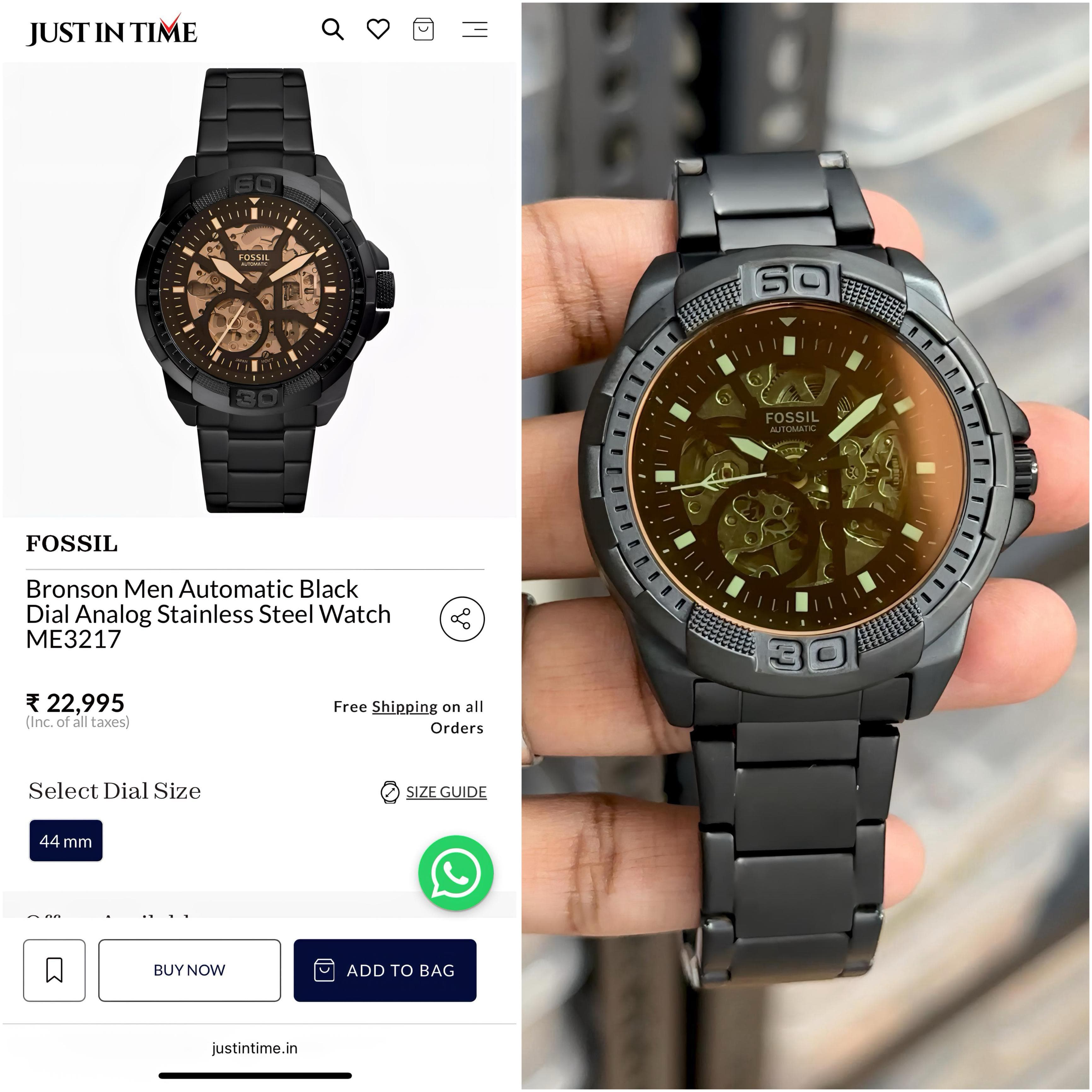 Most trending automatic watch mat black finish